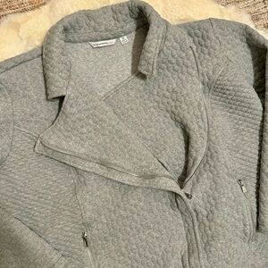 Women’s Isaac Mizrahi Live! Gray Biker Jacket